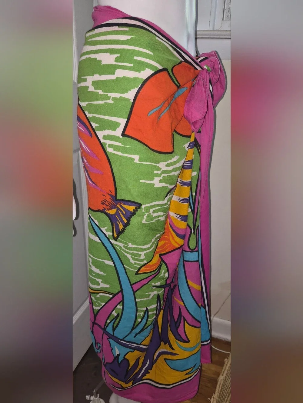 Vintage Spectrix Tropical  Swimsuit Wrap